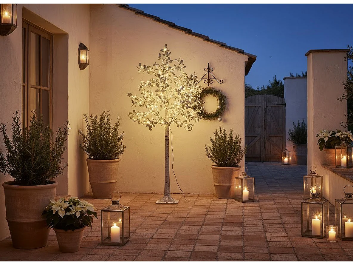 Décoration extérieure LED MELAKKO 150 cm Arbre Vert