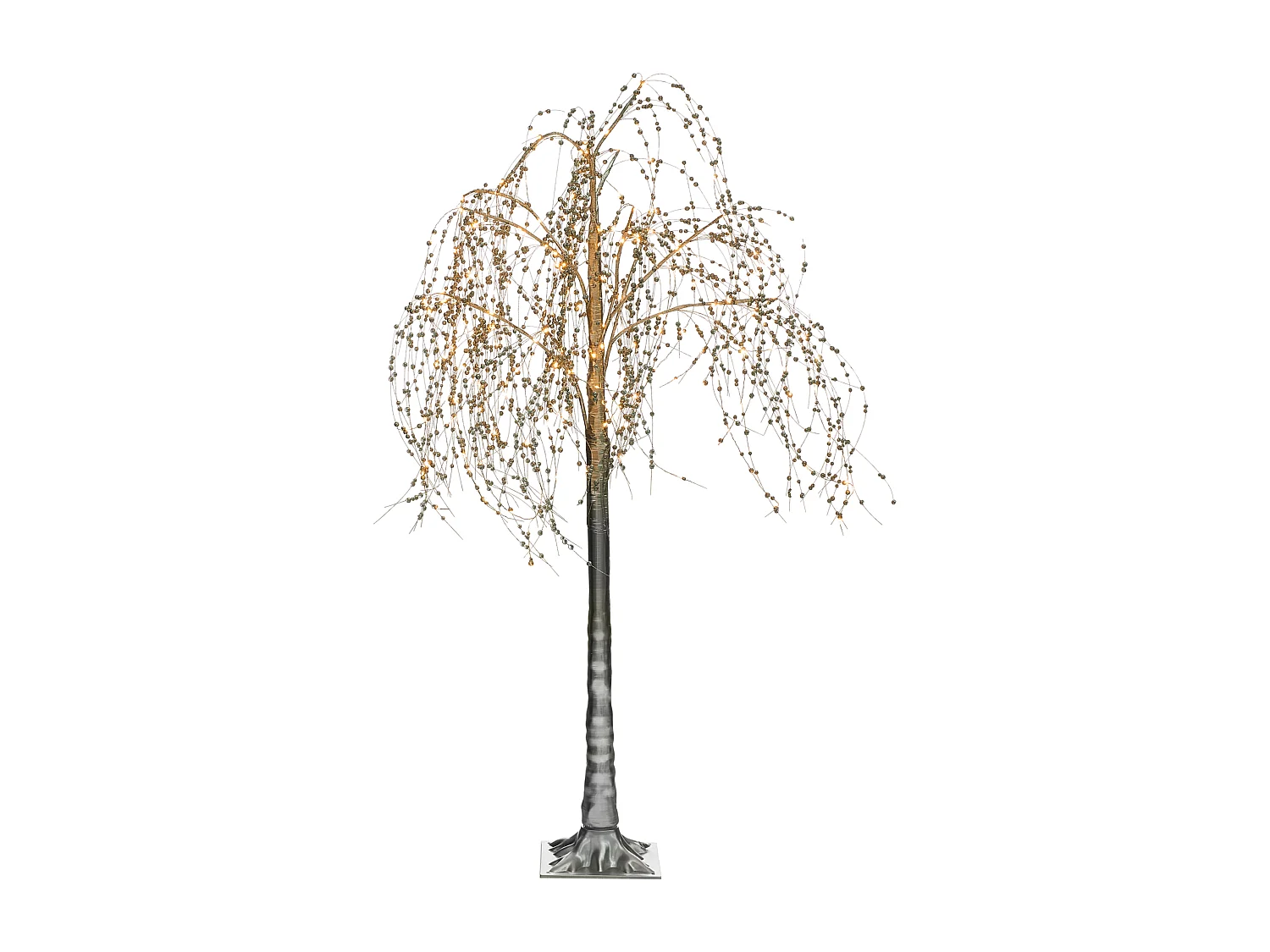 Décoration extérieure LED NILLAKA Arbre 145 cm Argenté