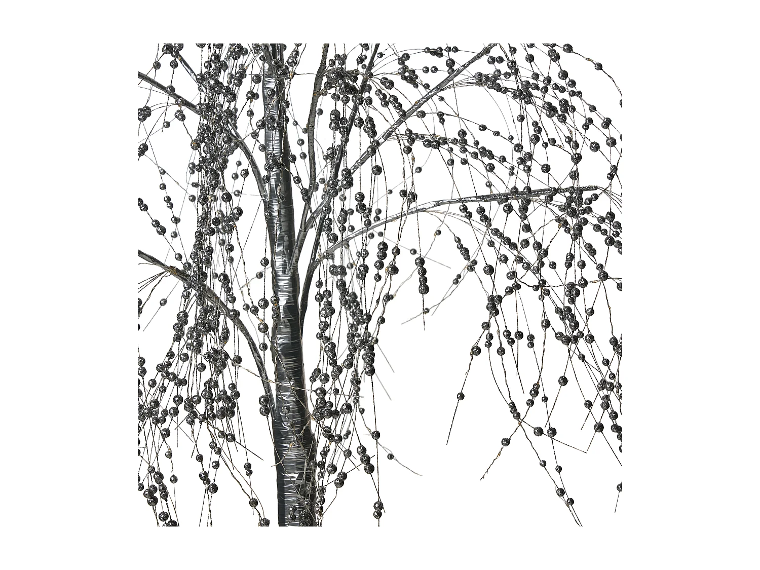 Décoration extérieure LED NILLAKA Arbre 145 cm Argenté