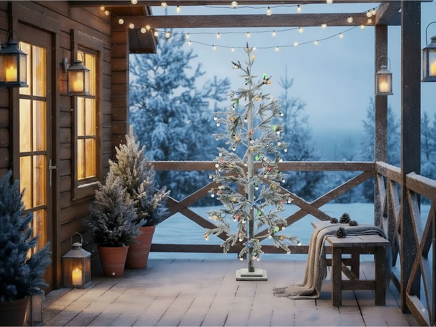 Décoration extérieure LED TORSA Arbre 180 cm Vert