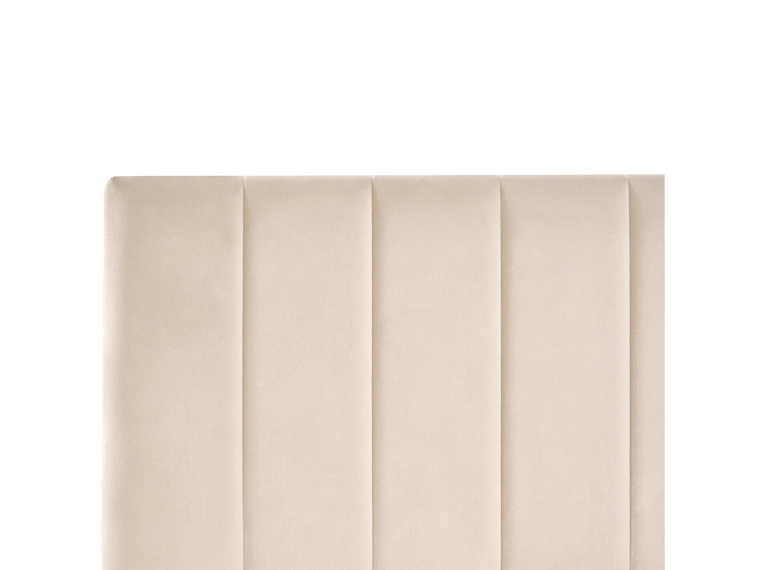 Bed with Storage Drawers LONZAC Velvet Beige 160 x 200 cm (EU King Size)