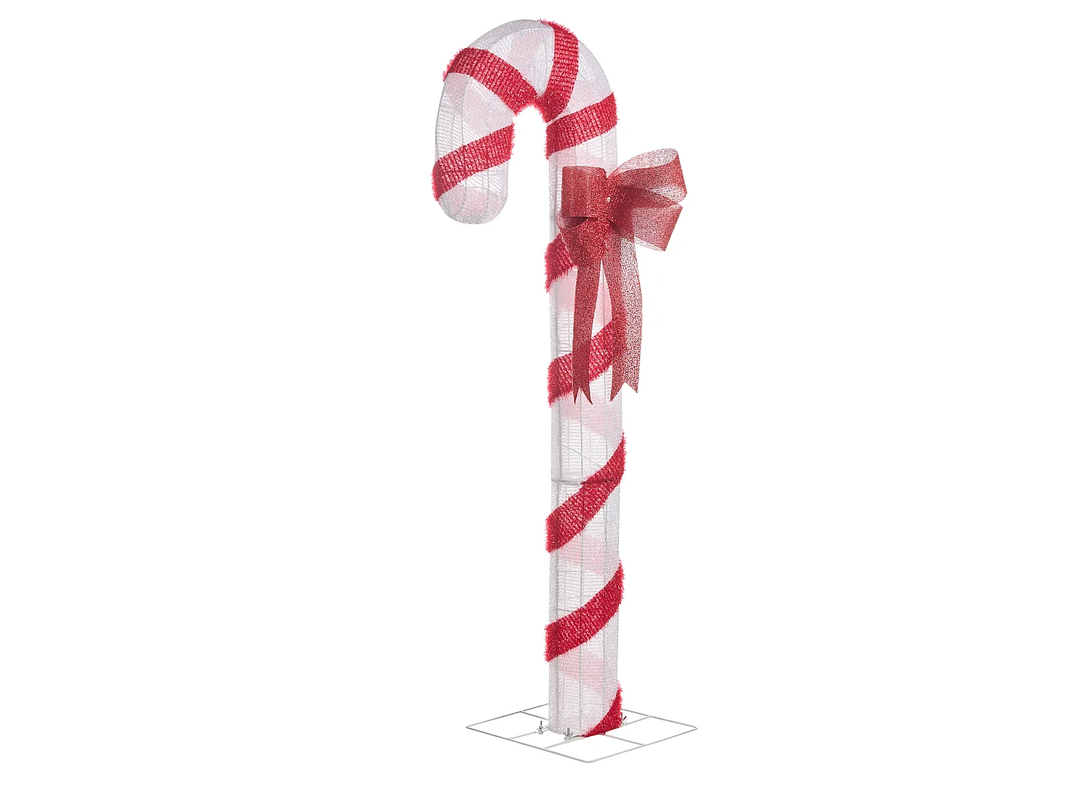 Décoration extérieure LED ALARNI 150 cm Sucre d'orge Rouge
