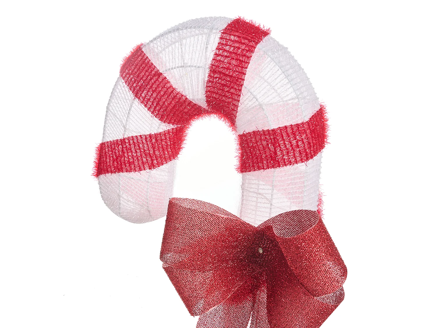 Décoration extérieure LED ALARNI 150 cm Sucre d'orge Rouge