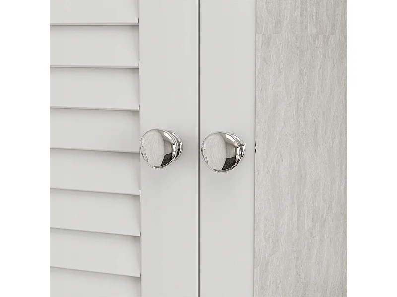 HÄNGESCHRANK MIT SPIEGEL BADEZIMMER TÜREN WANDREGALE SKANDINAVISCH 65 CM