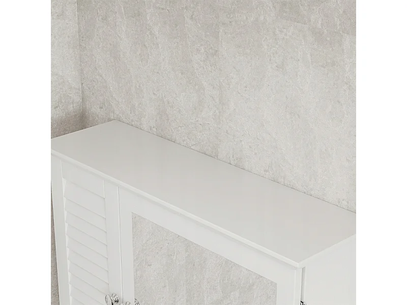 HÄNGESCHRANK MIT SPIEGEL BADEZIMMER TÜREN WANDREGALE SKANDINAVISCH 65 CM