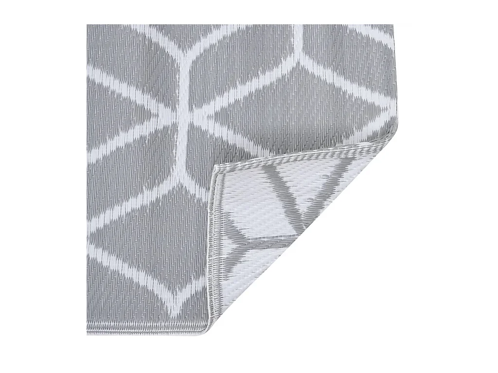 Tapete de Exterior ARAKIL 80x150 cm Cinzento para Jardim e Varanda