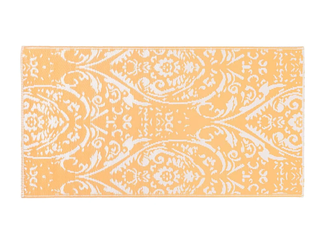 Outdoor-Teppich Orange und Weiß 120x180 cm PP