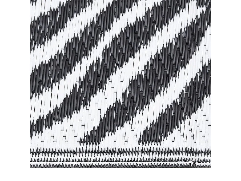 vidaXL Tapis d'extérieur Noir 80x250 cm PP