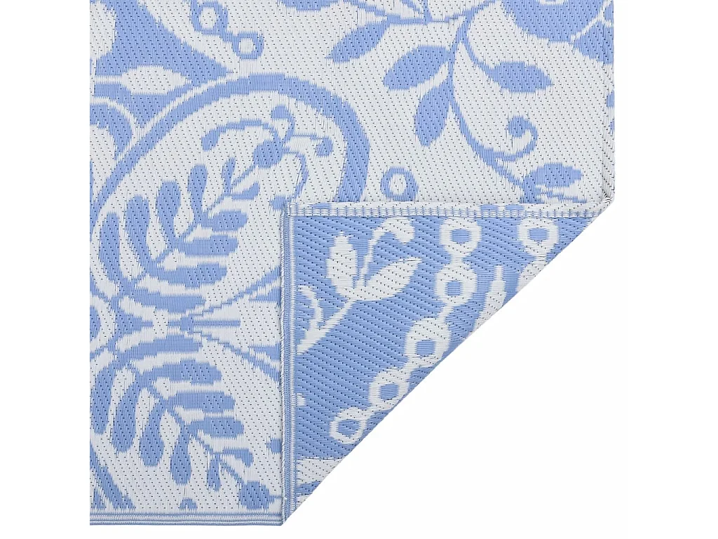 Tapete de Exterior ARAKIL 190x290 cm em Azul-Bebé para Varandas e Jardins