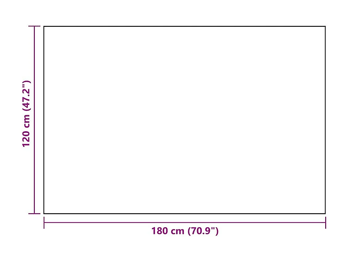 Tapis d extérieur Noir 120x180 cm PP