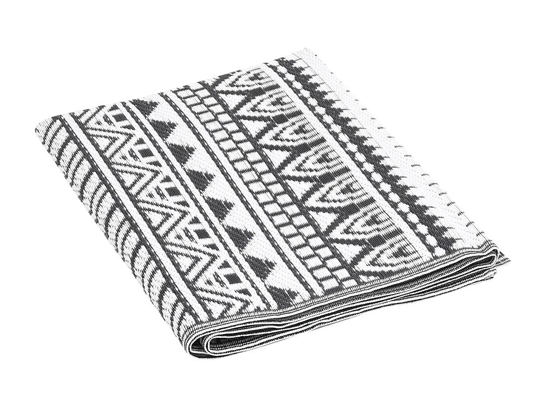 vidaXL Tapis d'extérieur Noir 120x180 cm PP