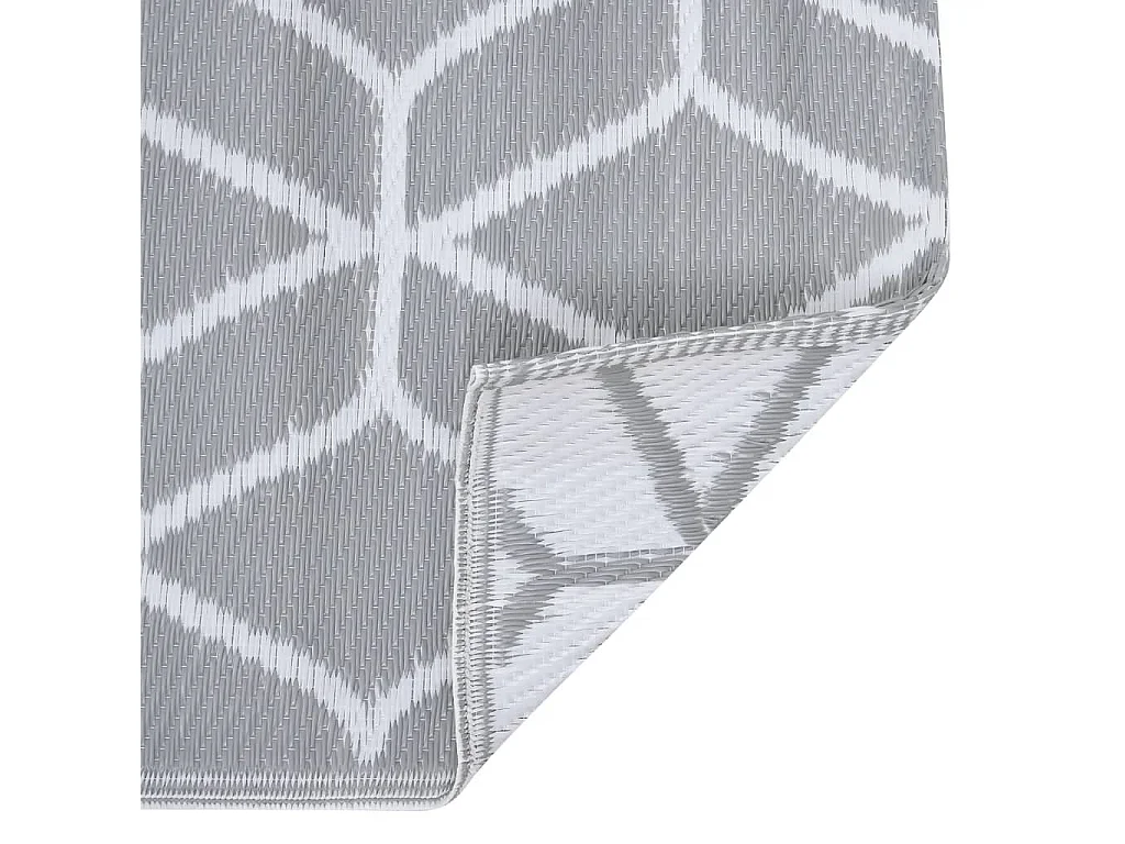 Outdoor-Teppich Grau 160x230 cm PP