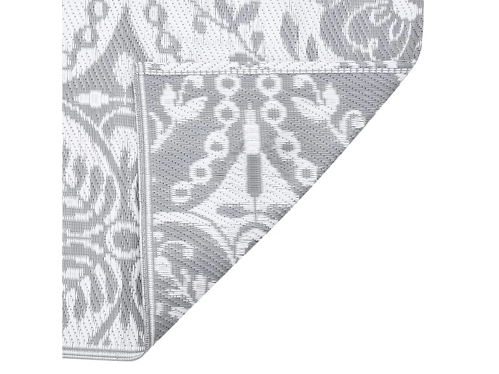 vidaXL Tapis d'extérieur Gris clair 140x200 cm PP