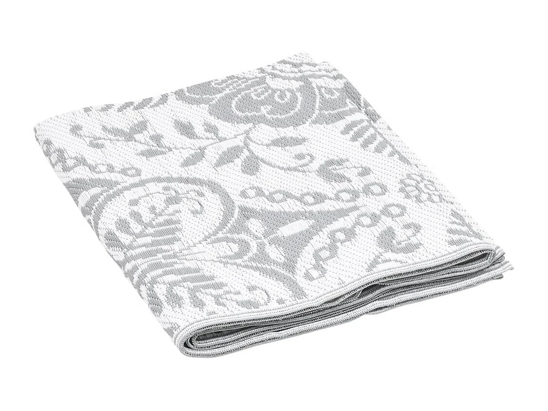 vidaXL Tapis d'extérieur Gris clair 140x200 cm PP