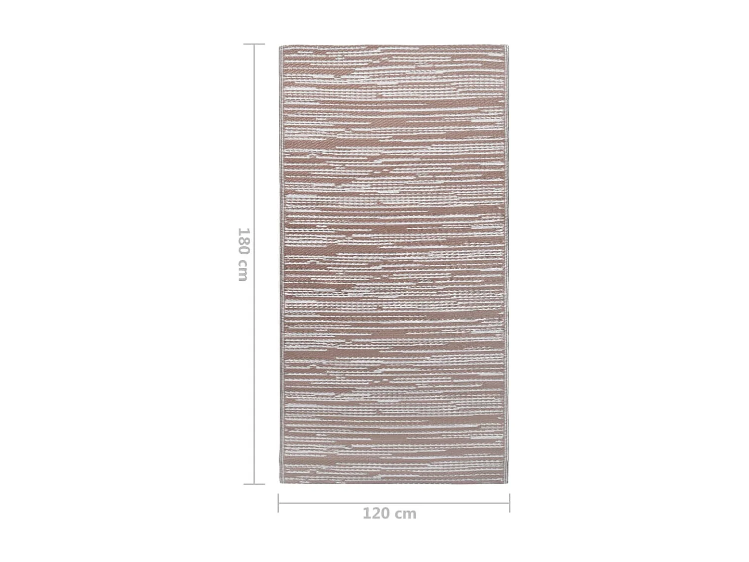 vidaXL Tapis d'extérieur Marron 120x180 cm PP
