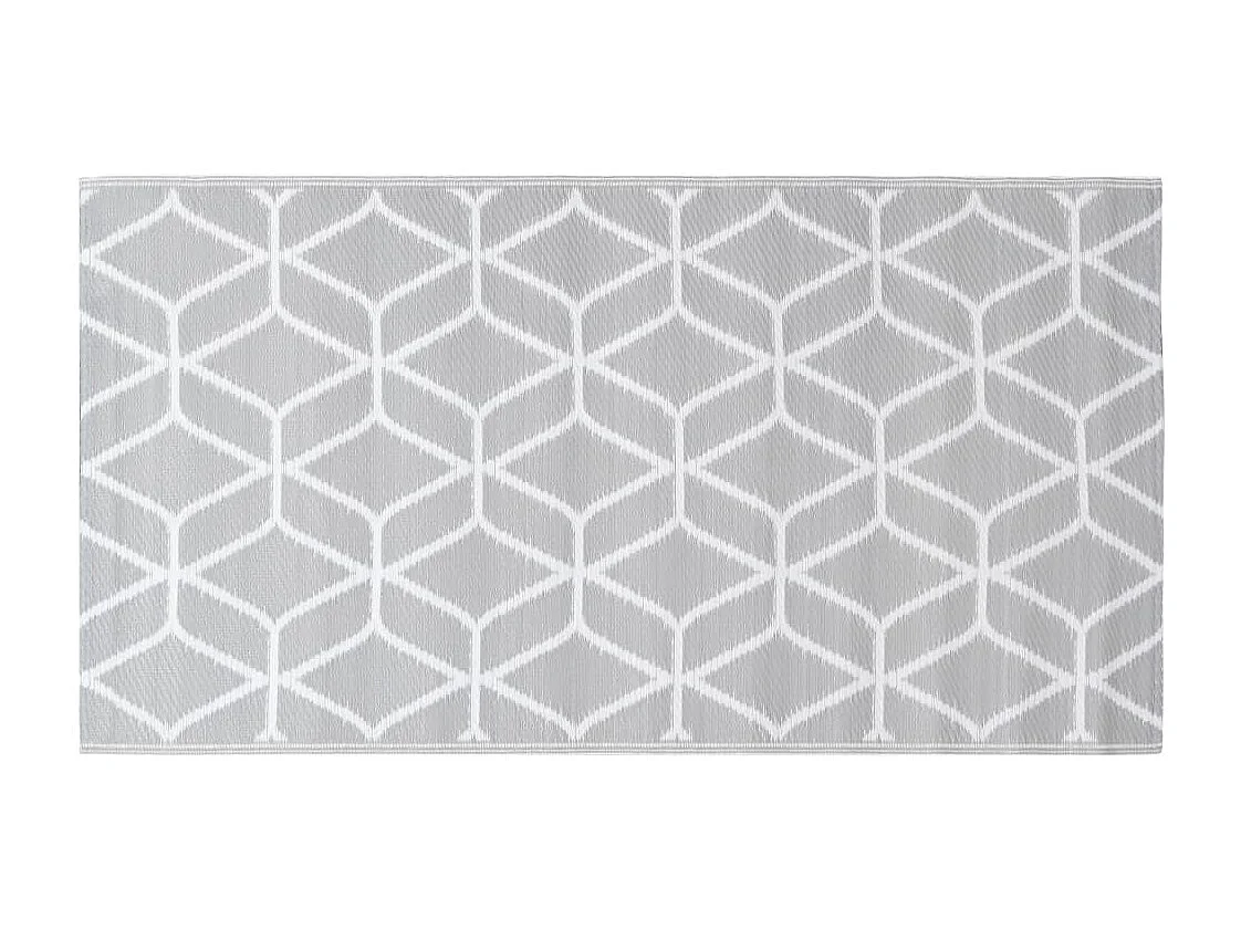 Tapete de Exterior ARAKIL 120x180 cm em Cinza - Conforto e Estilo para Seu Espaço ao Ar Livre
