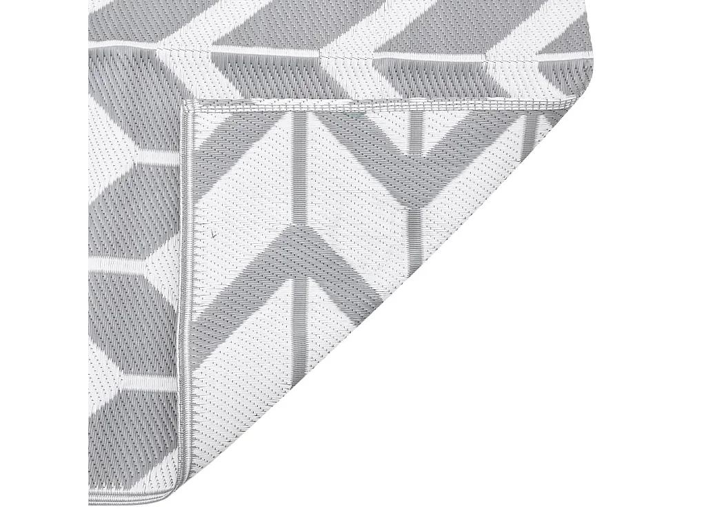 Outdoor-Teppich Grau 160x230 cm PP