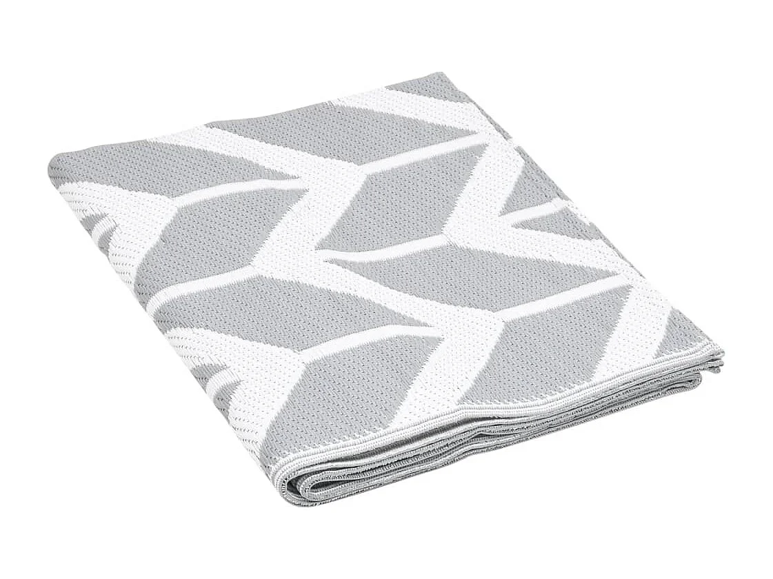 Outdoor-Teppich Grau 160x230 cm PP