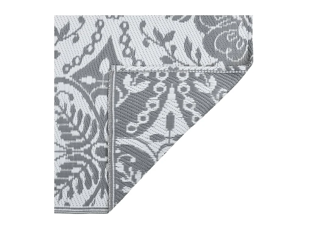 Outdoor-Teppich Hellgrau 120x180 cm PP