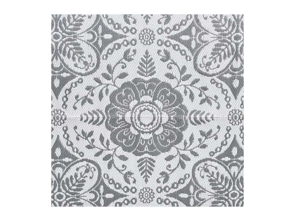 Outdoor-Teppich Hellgrau 120x180 cm PP