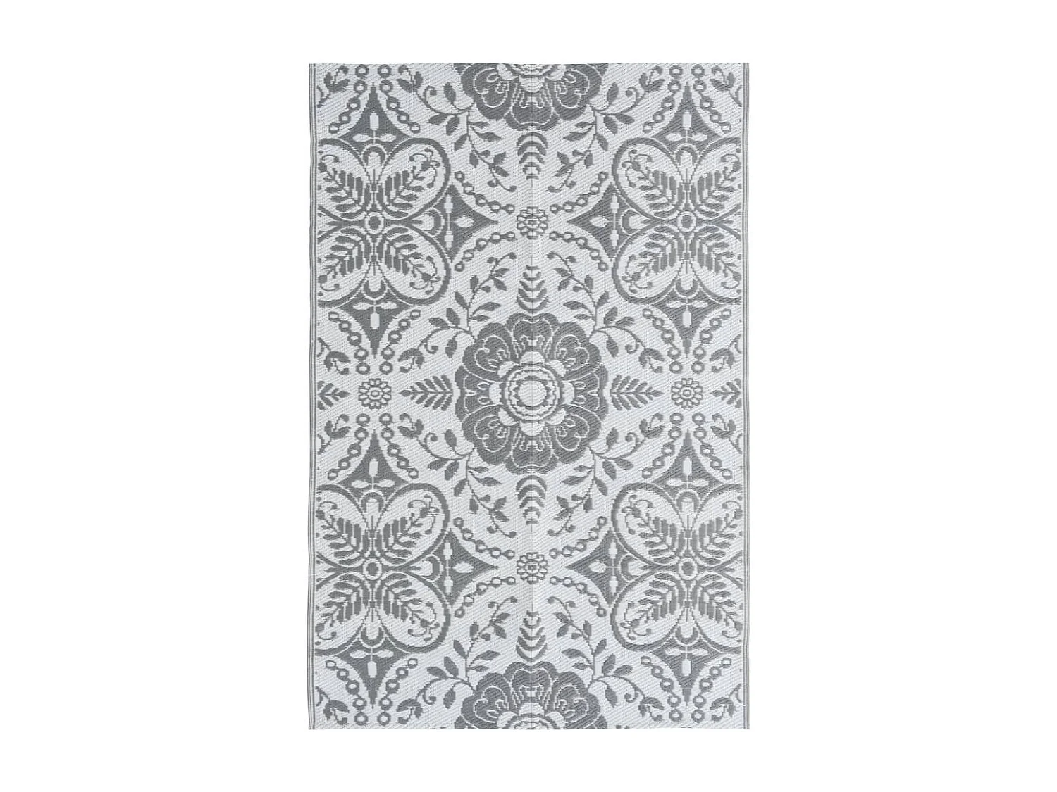 Tapete de Exterior ARAKIL Cinzento Claro 120x180 cm em Polipropileno