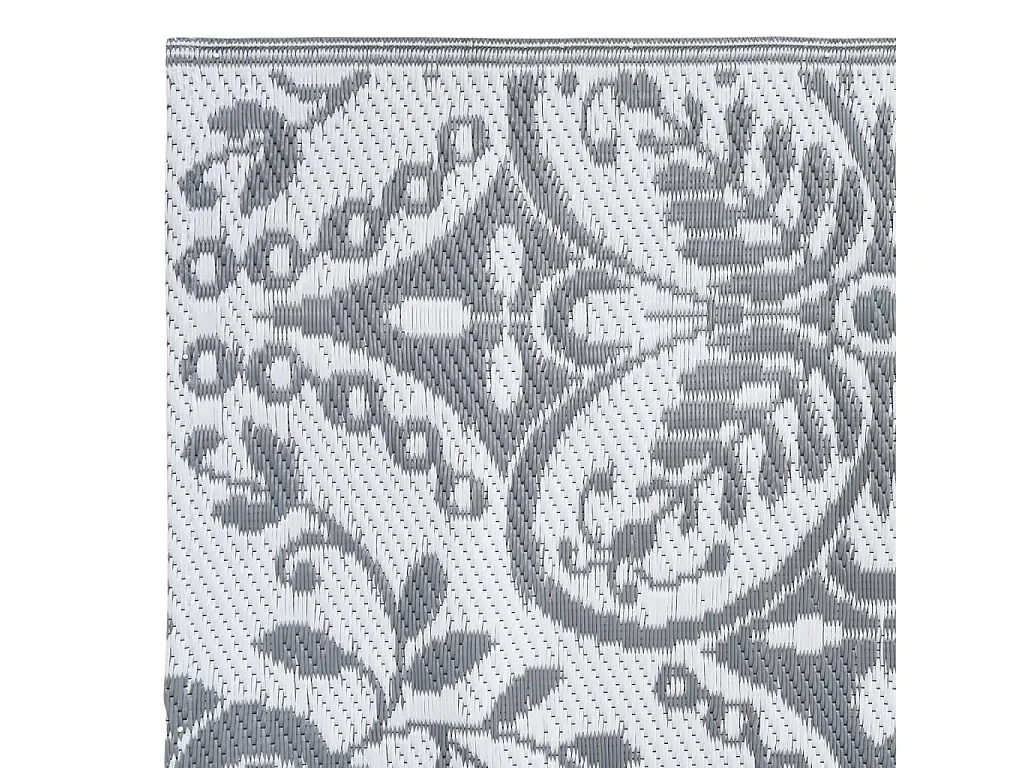 Tapete de Exterior ARAKIL Cinzento Claro 120x180 cm em Polipropileno