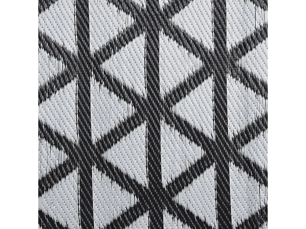 vidaXL Tapis d'extérieur Noir 140x200 cm PP