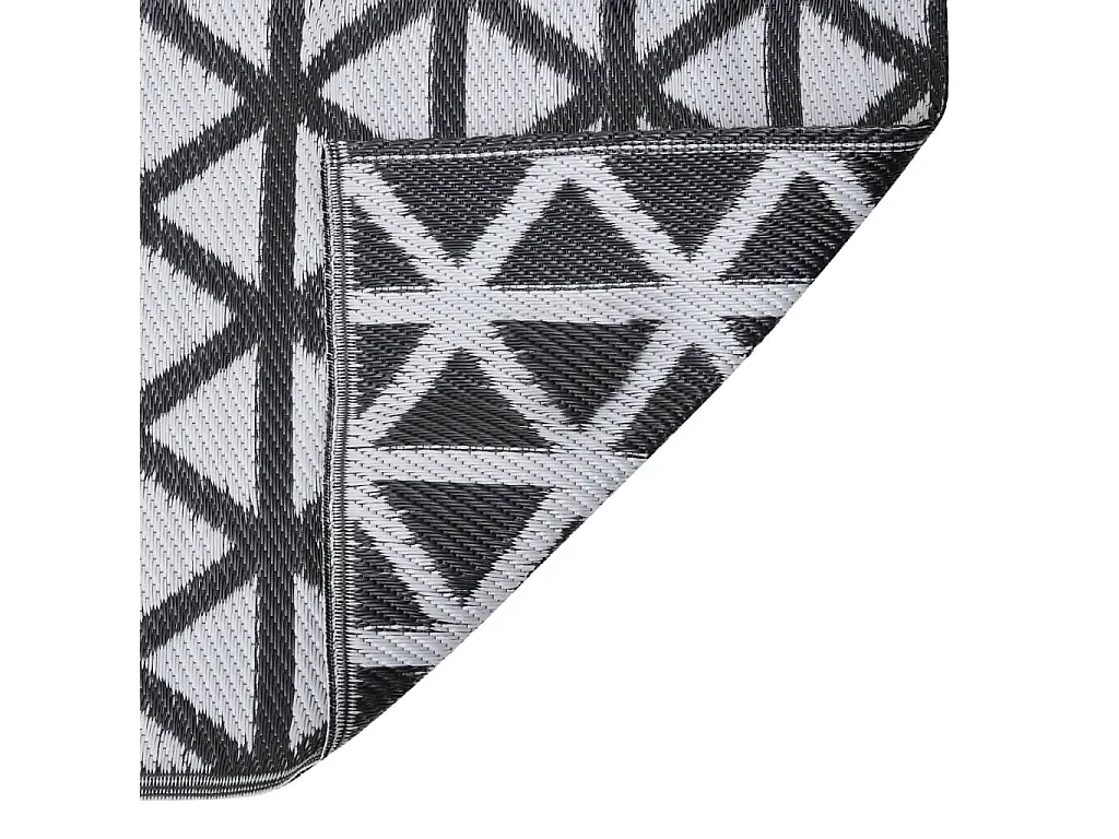 Tapete de Exterior ARAKIL 140x200 cm Preto - Elegância e Conforto para Seu Espaço