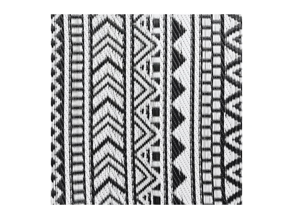 Outdoor-Teppich Schwarz 80x150 cm PP