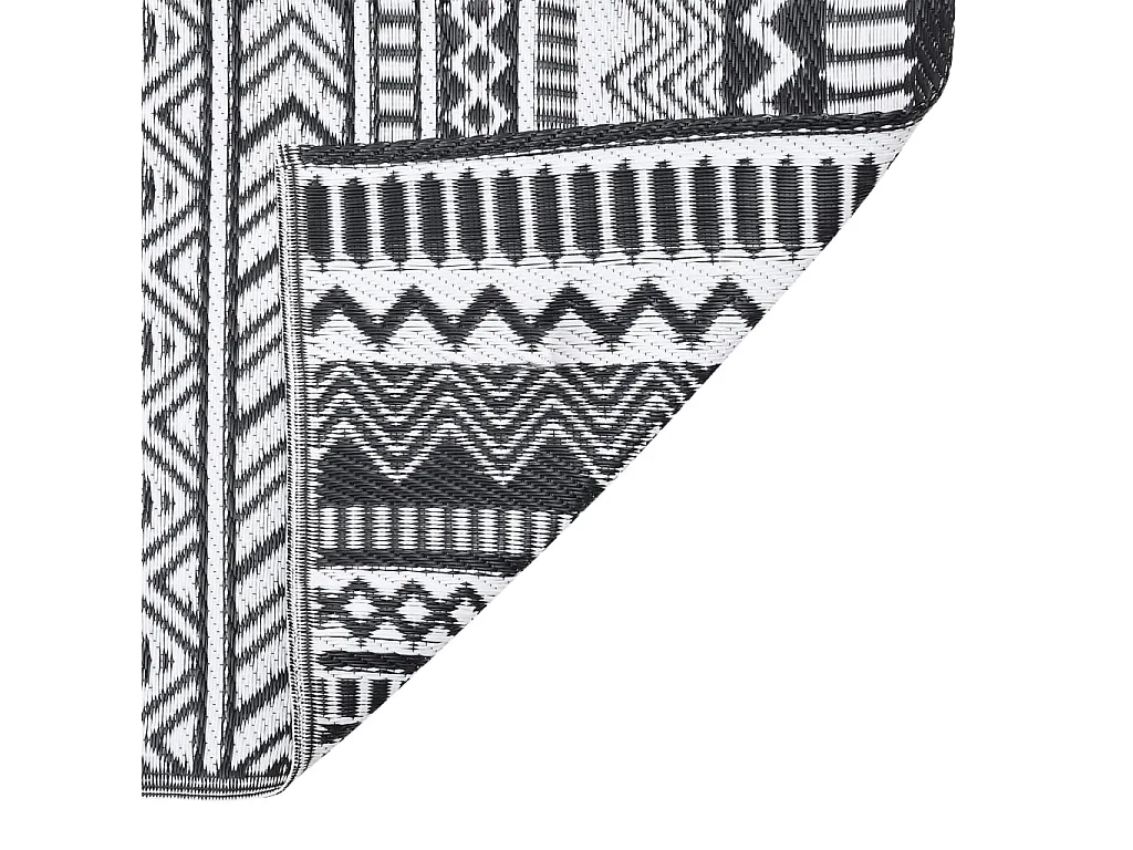 Tapete de Exterior ARAKIL 80x250 cm Preto - Sofisticação e Conforto para seu Espaço