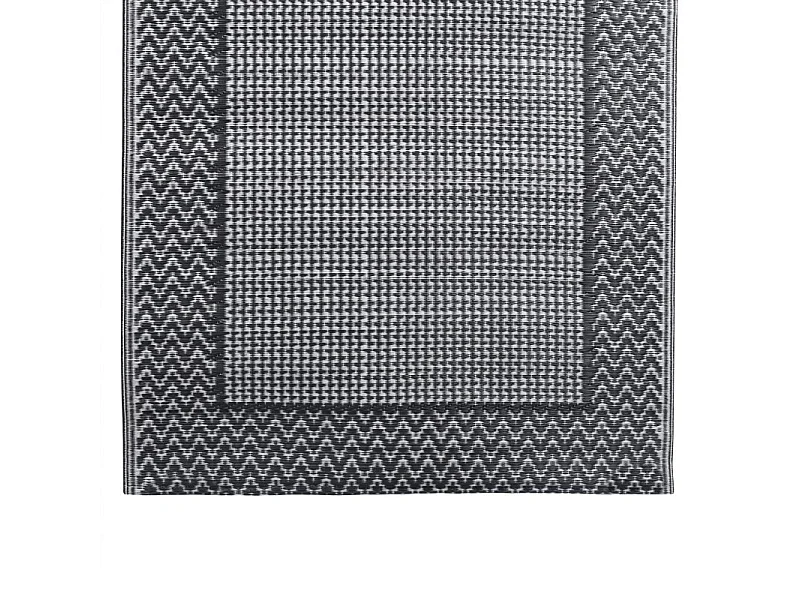 Tapete de Exterior Cinzento 80x150 cm em Polipropileno