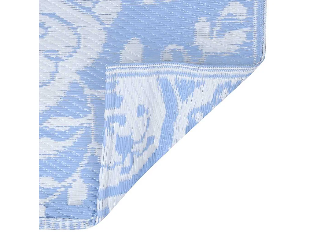 vidaXL Tapis d'extérieur Bleu azuré 160x230 cm PP