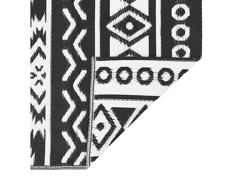 vidaXL Tapis d'extérieur Noir 160x230 cm PP