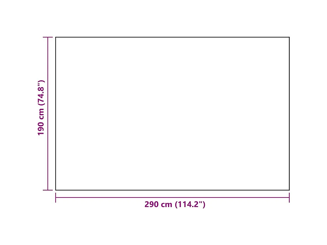 vidaXL Tapis d'extérieur Blanc et noir 190x290 cm PP