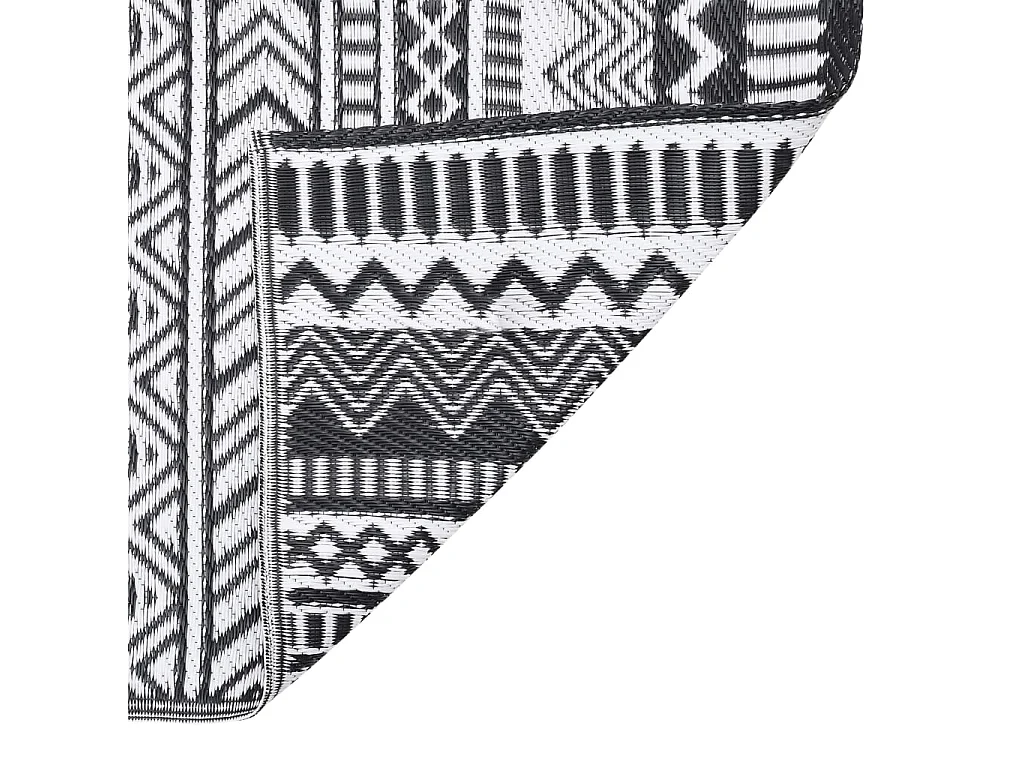 vidaXL Tapis d'extérieur Noir 160x230 cm PP