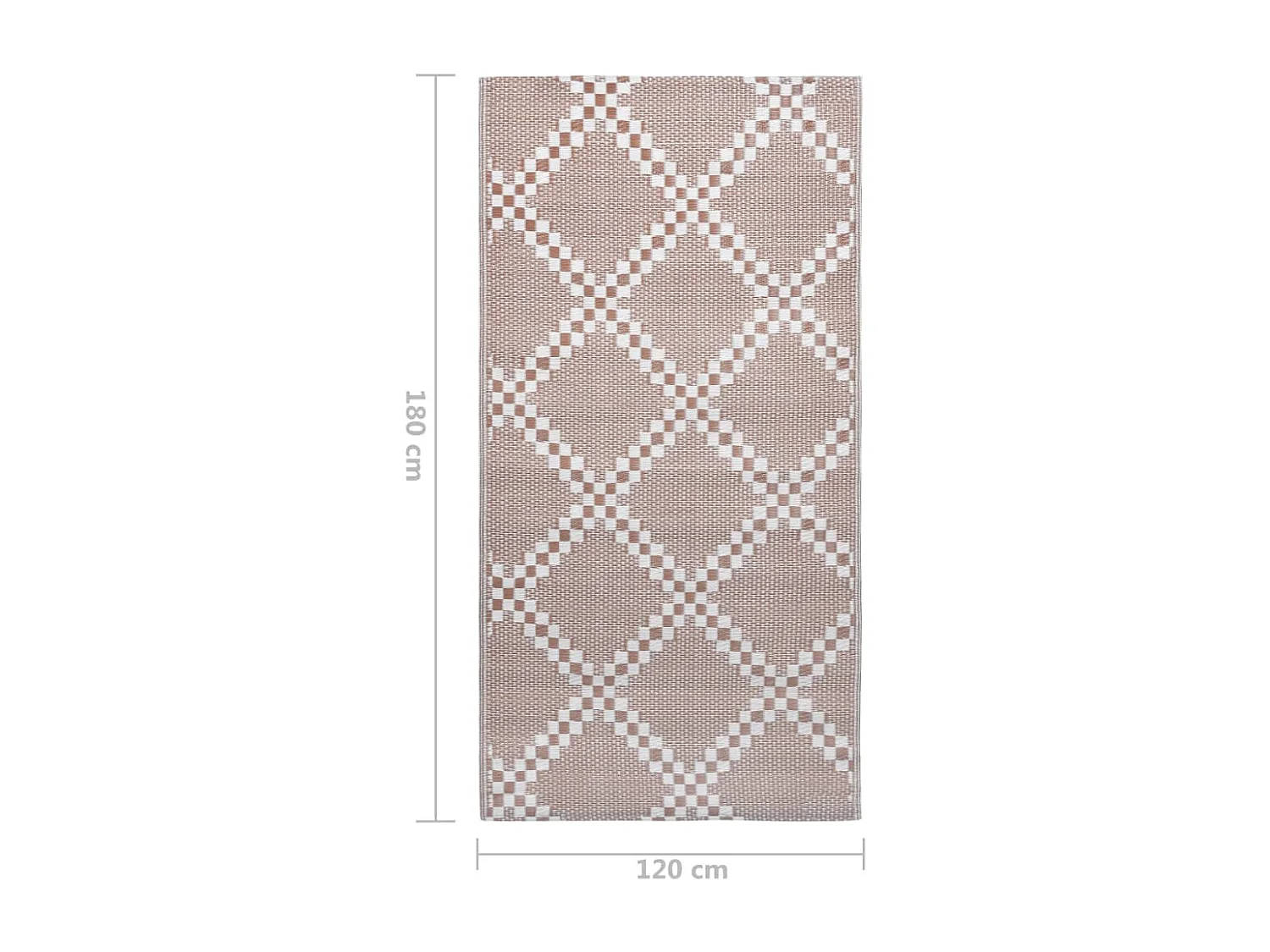 Tapis d extérieur ARAKIL marron 120x180 cm PP