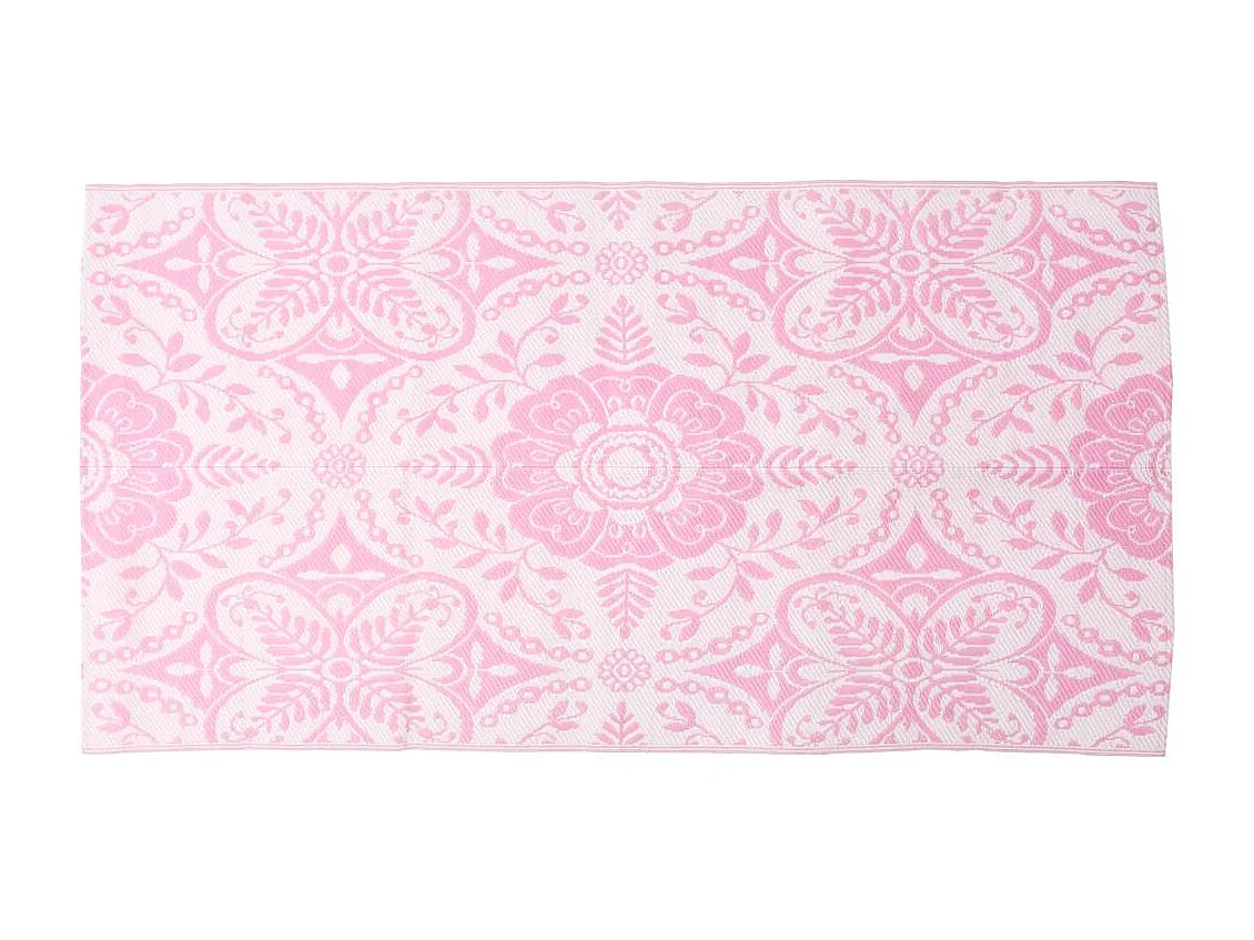 Tapete de Exterior Rosa ARAKIL 120x180 cm para Varanda e Jardim