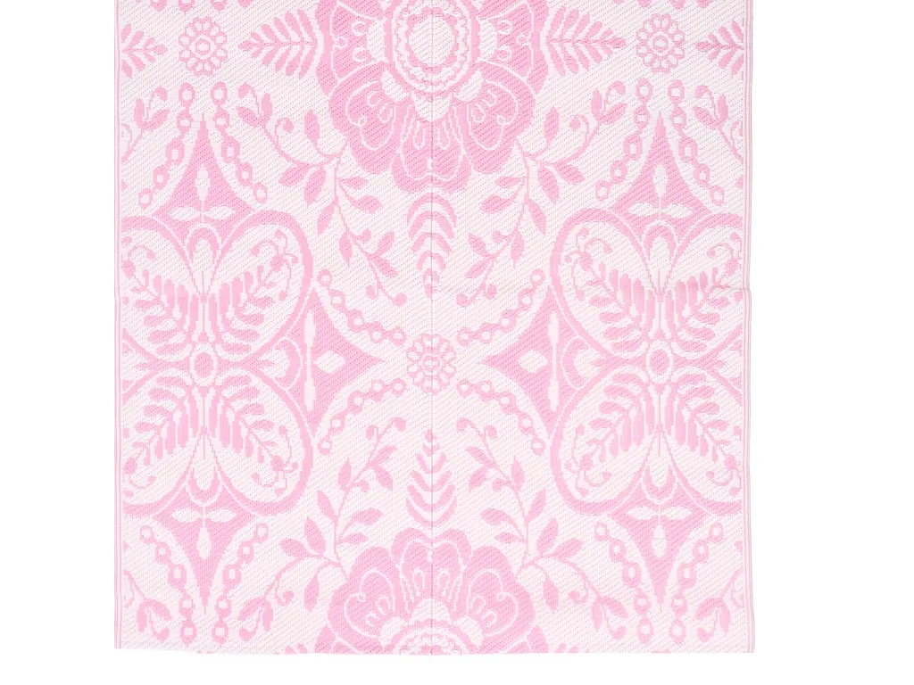 Tapete de Exterior Rosa ARAKIL 120x180 cm para Varanda e Jardim
