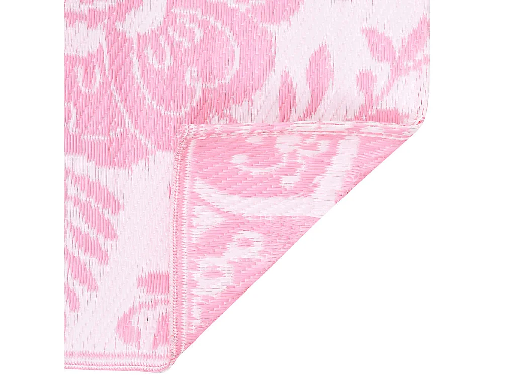 Tapete de Exterior Rosa ARAKIL 120x180 cm para Varanda e Jardim