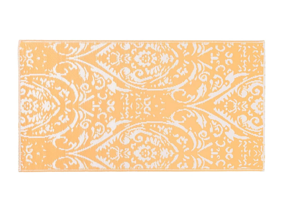 vidaXL Tapis d'extérieur Orange et blanc 80x150 cm PP