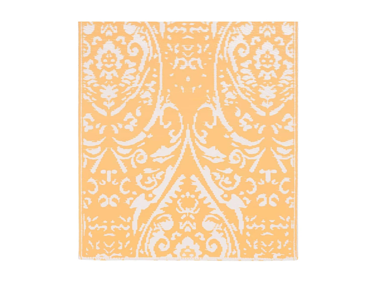vidaXL Tapis d'extérieur Orange et blanc 80x150 cm PP