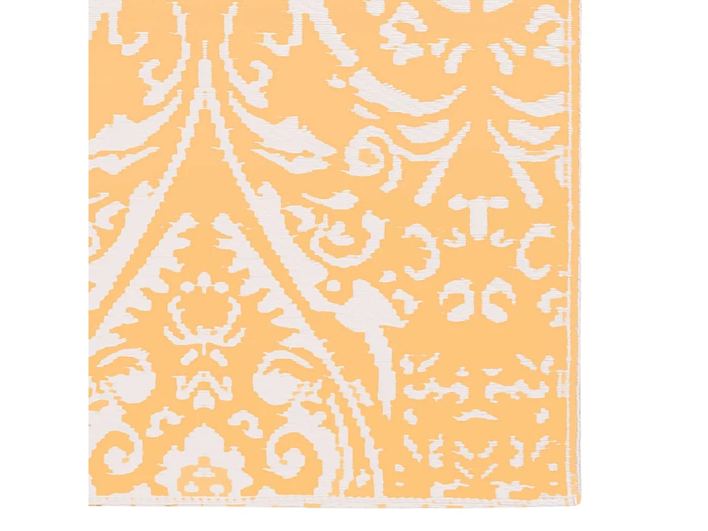vidaXL Tapis d'extérieur Orange et blanc 80x150 cm PP