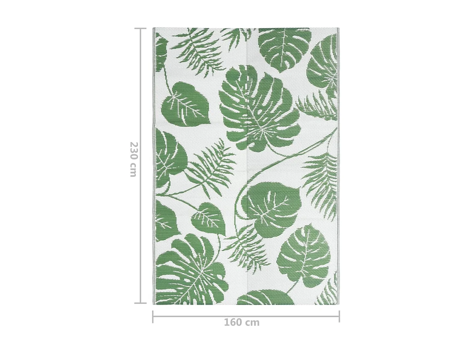 Tapis d extérieur Vert 160x230 cm PP