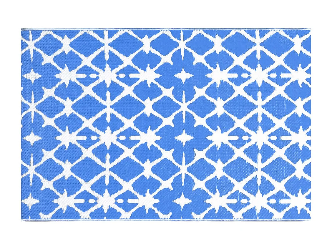 vidaXL Tapis d'extérieur Bleu et blanc 160x230 cm PP