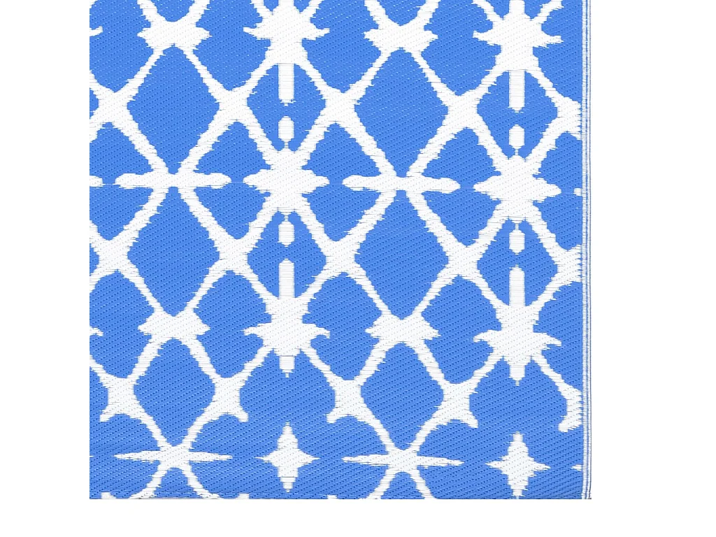 vidaXL Tapis d'extérieur Bleu et blanc 160x230 cm PP