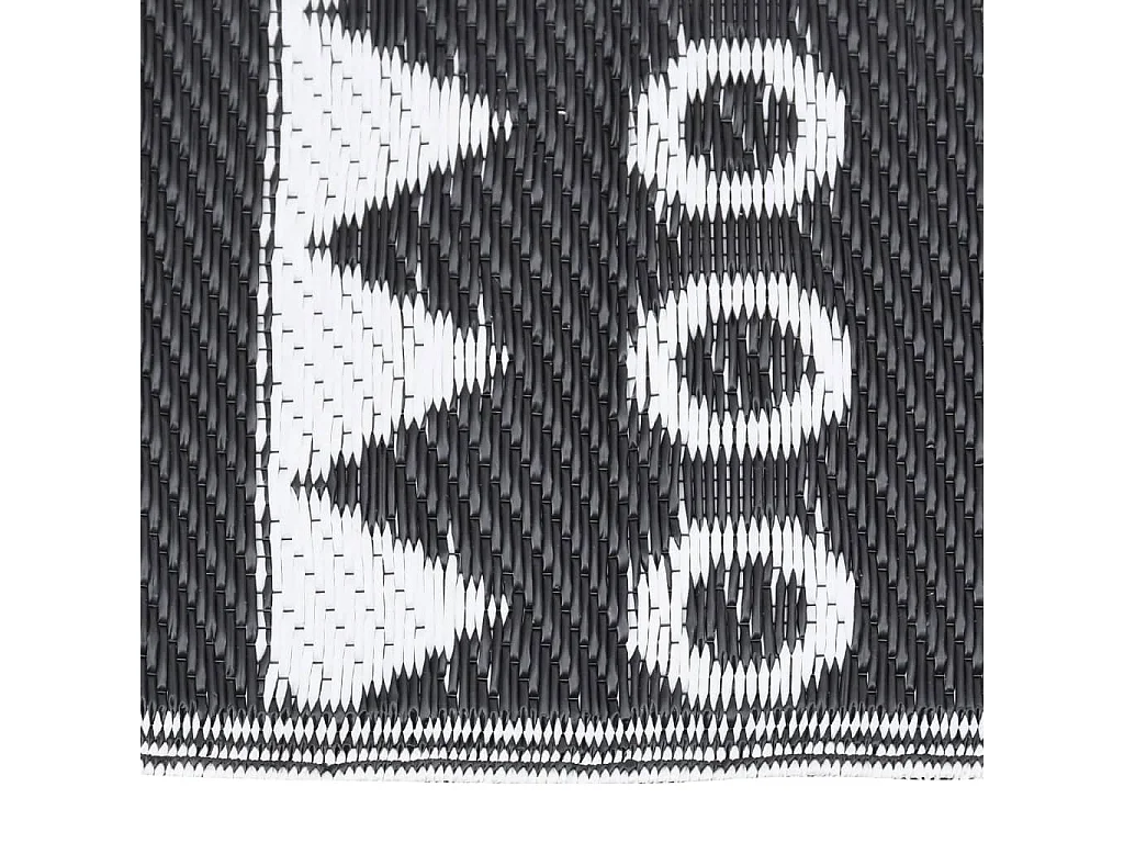 vidaXL Tapis d'extérieur Noir 190x290 cm PP