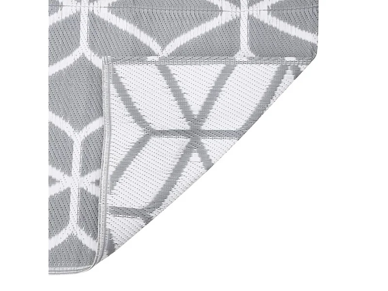 Tapis d extérieur Gris 80x250 cm PP