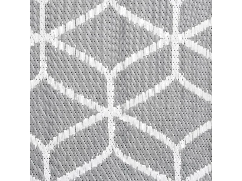 Tapis d extérieur Gris 80x250 cm PP