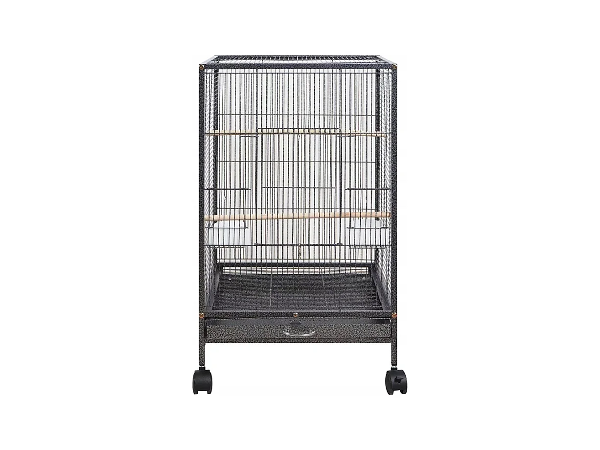 CAGE MÉTALLIQUE POUR OISEAUX EXOTIQUES VOLIÈRE POUR PERROQUETS CANARI