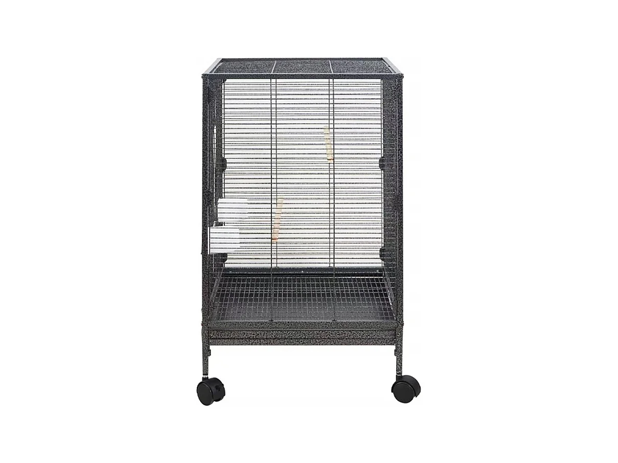 CAGE MÉTALLIQUE POUR OISEAUX EXOTIQUES VOLIÈRE POUR PERROQUETS CANARI